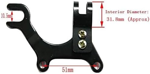 Star-Art 20/32mm Adjustable MTB Bike Disc Brake Bracket Converter Frame Adapter Mounting Holder (31.8mm)