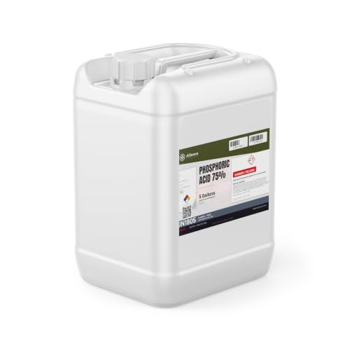 Phosphoric Acid 75% - 1 Gallon - Phosphoric Acid Cleaner for pH Control, Corrosion Inhibitor, Activating Agent, and Agriculture - Made in America - Alliance Chemical