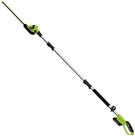Earthwise LPHT12022 20" Cordless Pole Trimmer, 2Ah Battery & Charger