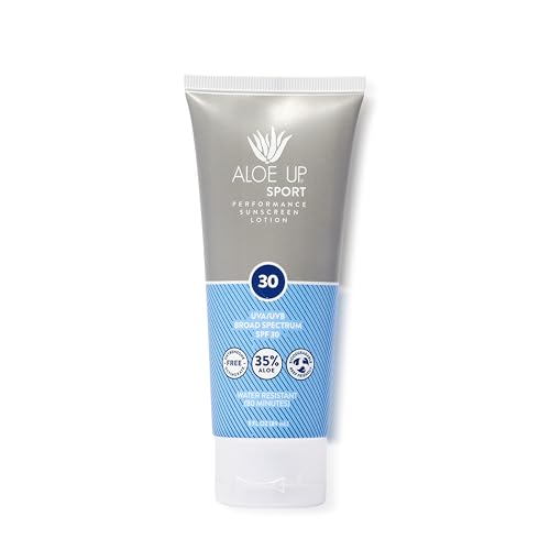 Aloe Up Sport Sunscreen Spray SPF 15, Water Resistant, Non-greasy, 6 oz | Broad-spectrum SPF 15; Water resistant up to 80 min; Non-greasy, With aloe vera gel, fragrance-free