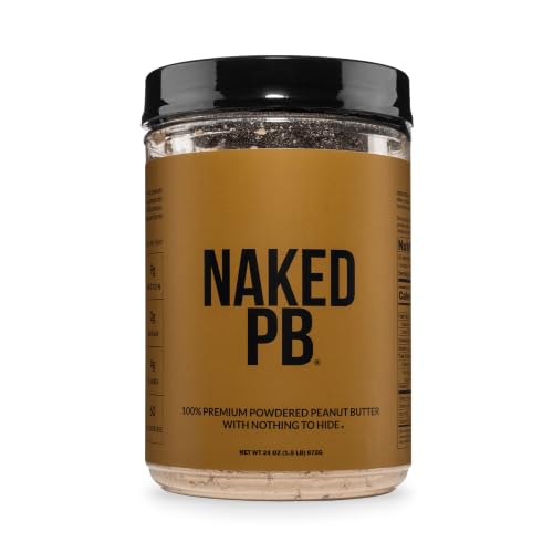 2 LB Powdered Peanut Butter from US Farms – Bulk, Only 1 Ingredient - Roasted Peanuts, Vegan, No Additives, Preservative Free, No Salt, No Sugar - 76 Servings - NAKED PB