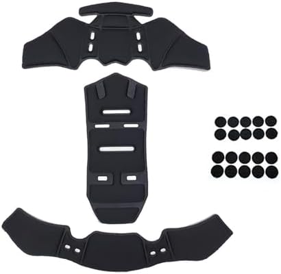 Motorcycle Helmet Liner for HJC CS-R3, Replaceable Soft Foam Padding Set, Breathable Helmet Inner Liner, Detachable and Washable, Suitable for Daily Cycling,A Black