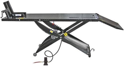 Black Widow Motorcycle Lift Table Pneumatic Compressed Air 1,000 lb