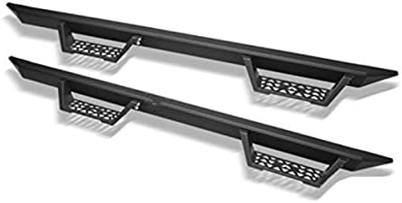 R&L Racing Matte Black Modular Drop Step Nerf Bars Board Compatible with 2007-2018 Toyota Tundra CrewMax Cab