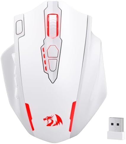 Redragon M908 Wired MMO RGB Gaming Mouse 12400 DPI Remapping Keys | Stable Lag-Free Connection, Redefine Keybinding Macro, Vibing Backlight, Ergonomic Grip Body Comfort