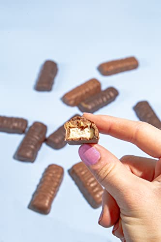 Little Secrets Milk Chocolate Caramel Cookie Bars | 12 Twin Packs | Made in Europe | Nothing Artificial & No Sugar Alcohols | Sustainable Cocoa