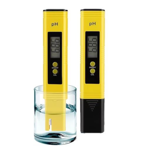 Digital pH Meter Tester Pen for Water, Pre-Calibrated, High Accuracy ±0.01, 0–14 pH Range, Pocket Size for Drinking Water, Pool