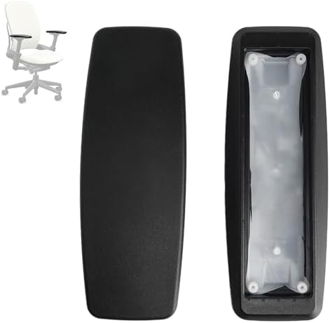 New Replacement Arm Pads Caps for Steelcase Leap V2, Amia Office Chair Black (2pc)