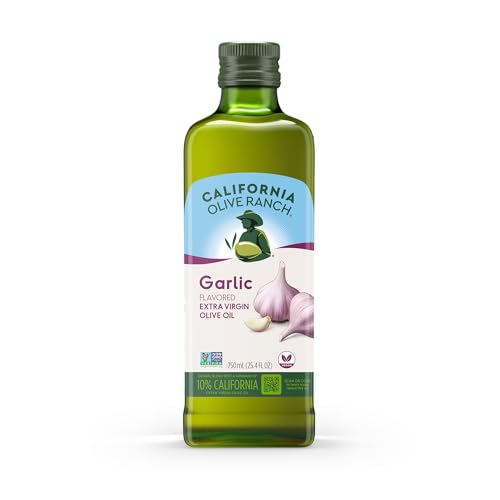 California Olive Ranch, Garlic Flavored Extra Virgin Olive Oil, 750mL (Pack of 1)