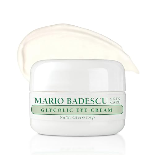 Mario Badescu Eye Cream for Dark Circles and Puffiness – Hyaluronic, Caffeine or Glycolic – Hydrating, Firming and Anti Aging Overnight Under Eye Care Treatment for Fine Lines and Wrinkles