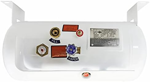 Flame King YSN122 12.2 Gallon RV, Van Or Trailer Horizontal ASME RV Propane Tank Cylinder, 12" x 28"