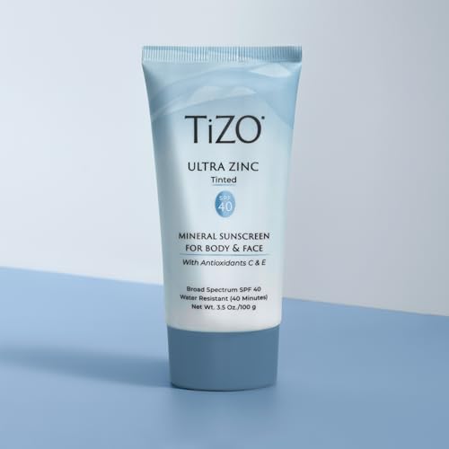 TiZO® Ultra Zinc | Non Tinted | Broad Spectrum SPF 40 for face and body | UVA and UVB protection | 20% Zinc Oxide formula | All Skin Types | 3.5