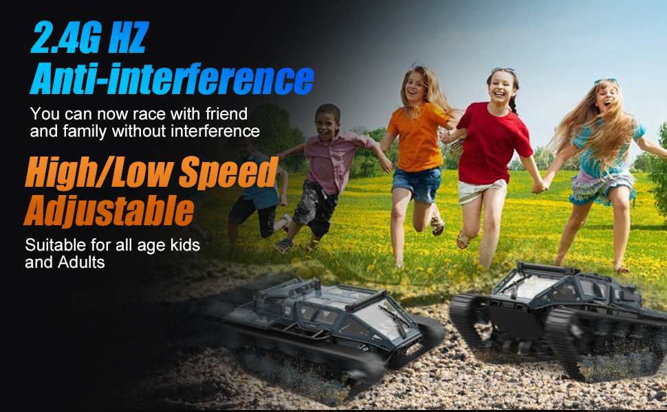 2.4G Anti-interference, and high-Low Speed Adjustable