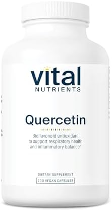 Vital Nutrients Quercetin - Vegan Quercetin Supplement with Bioflavonoids for Sinus, Respiratory, Heart, & Immune Function Support - Gluten, Dairy, Soy Free - 500mg - 100 Capsules