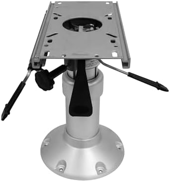 Wise 8WP145 Heavy Duty Mainstay Air Power Pedestal with Locking Swivel and Slide | Air-powered height adjustment 14.5 to 20 in, 2-7/8 in post