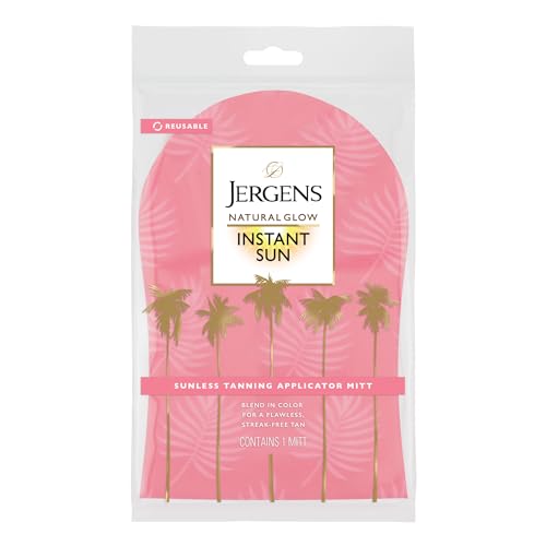 Jergens Natural Glow Body Applicator Mitt, Reusable Tanning Glove