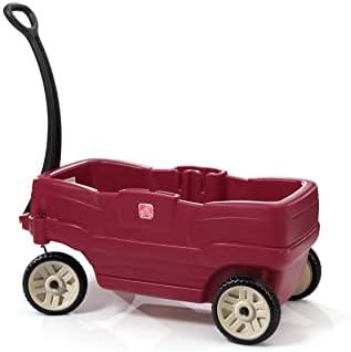 Step2 Neighborhood Wagon, Kids Ride On Toy, Stroller Substitute, Includes Seat Belts, Made of Durable Plastic, Max Weight 75 lbs.