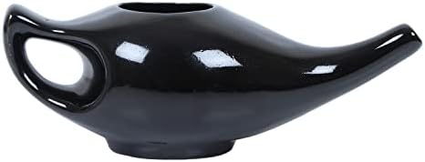 Leak Proof Durable Porcelain Ceramic Neti Pot Hold 230 Ml Water Comfortable Grip | Microwave and Dishwasher safe eco Friendly Natural Treatment for