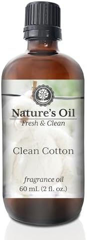 Clean Cotton Fragrance Oil for Perfume, Cologne, Diffusers, Soap Making, Candle Making, Lotion, Home Scents, Linen Spray, Bath Bombs, Slime (0.5 Fl Oz)