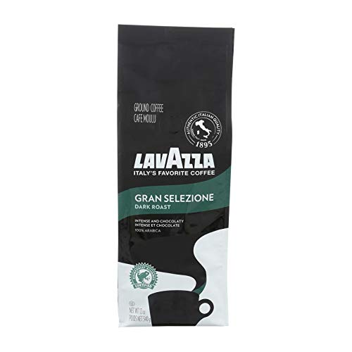 Lavazza Italian Roast Ground Coffee 12oz Bag, Extra Dark Roast (Pack of 1) - Package May Vary