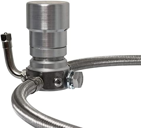 Crossfire Dual Tire Pressure Equalization System, 90 PSI, one per pkg. (CF90STABT) | Maximizes Tire Life, Improves Fuel Mileage, Visual Pressure Gauge