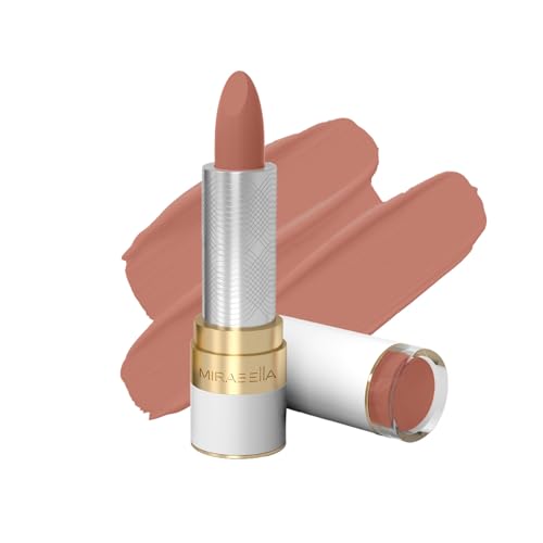 Mirabella - Sealed with a Kiss Smudge Proof Lipstick, Long-Lasting No-Bleed Lip Makeup, Hydrating Lip Color with Vegan Lanolin & Vitamin E, Perfect Red