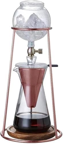 NISPIRA Luxury Ice Cold Brew Dripper Coffee Maker in Stainless steel, 600 ml Copper
