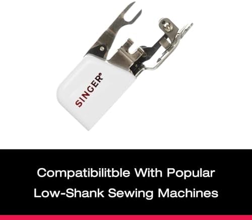 SINGER® Side Cutter Attachment, Compatible with Low-Shank Sewing Machines | Trims and finishes fabric edges, ideal zigzag stitching