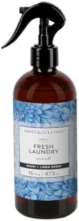 Abbey & Sullivan Odor Eliminating and Refreshing Linen and Room Spray, Fresh Laundry, 16 oz