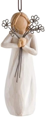 Willow Tree Lots of Love Ornament, Sculpted Hand-Painted Figure | Celebrating Friendship and Sentiment, Cast from a Susan Lordi Original Carving, Cast Resin Keepsake, Ready to Hang