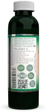 Silver Tongue Oral Care - All Natural Colloidal Silver Mouthwash, 16 oz.