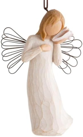 Willow Tree Lots of Love Ornament, Sculpted Hand-Painted Figure | Celebrating Friendship and Sentiment, Cast from a Susan Lordi Original Carving, Cast Resin Keepsake, Ready to Hang