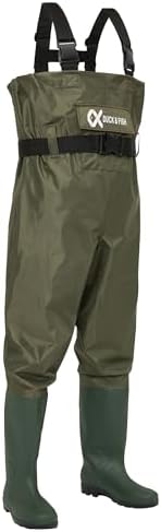 Duck and Fish PVC Chest Wader Boot Foot with Waist Belt