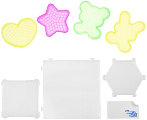 Kare & Kind Water Sticky Beads Pegboards - 7 pcs - Different Shapes and Colors - Kids, DIY, Arts, Craft, Indoor, Outdoor Activities