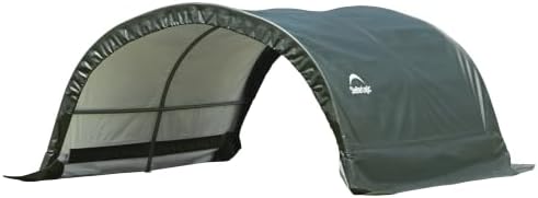 ShelterLogic 8' x 10' x 5' Small Round Livestock and Agricultural Storage and Shade Shelter Kit