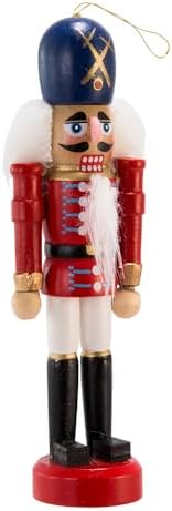 Kurt Adler Wooden Nutcracker Ornament Set, 5-inch Height, Multicolor, Wood