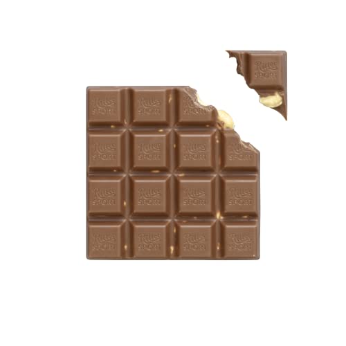 Ritter Sport Chocolate Bars with Nuts (Dark Chocolate with Hazelnuts, 3.5 Ounce (Pack of 10))