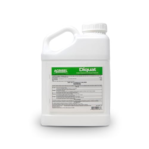 Agrisel Diquat Weed Killer, Pet Safe, 32 Ounces | Fast-Acting Formula for Aquatic and Landscape Weeds, Safe on Ornamentals, Visible Results in 1-2 Days