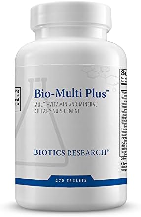 BIOTICS RESEARCH Bio-Multi Plus - Robust Foundational Multivitamin/Mineral Formula, Contains Plant-Based Trace Minerals 270 Tablets