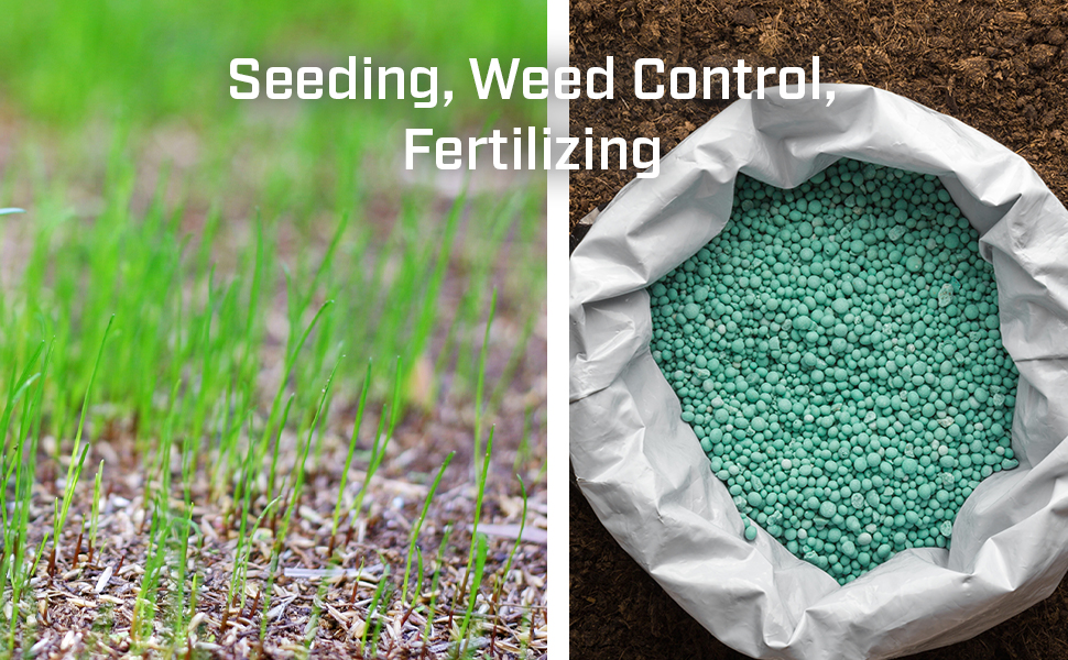 landscaping, seeding, fertilizing, chest spreader, gardening, food plots, chapin, garden tools