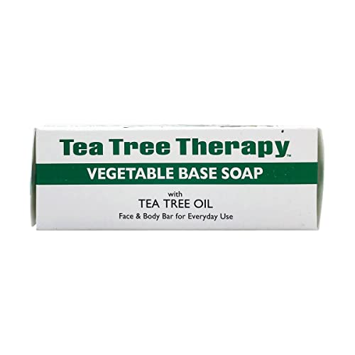 Tea Tree Therapy Vegetable Base Soap with Tea Tree Oil - 3.9 oz - Pack of 9