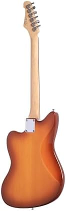 IYV IJG-200 TSB Strat Solid-Body Electric Guitar, Tobacco Sunburst