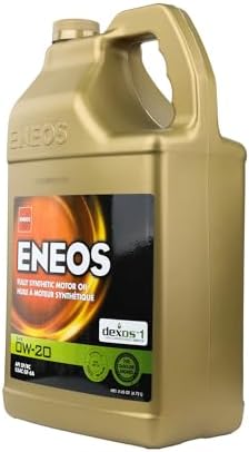 ENEOS 0W-20 Fully Synthetic Motor Oil, API SQ, dexos1 Gen3, 1 Qt