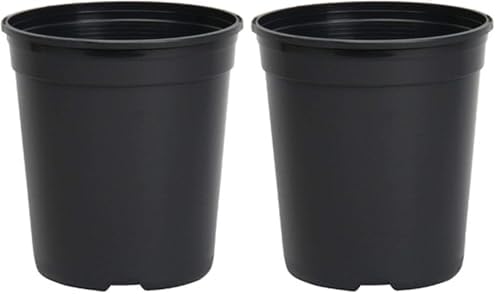 The HC Companies Nursery Pot (1.72 Gallon), Black