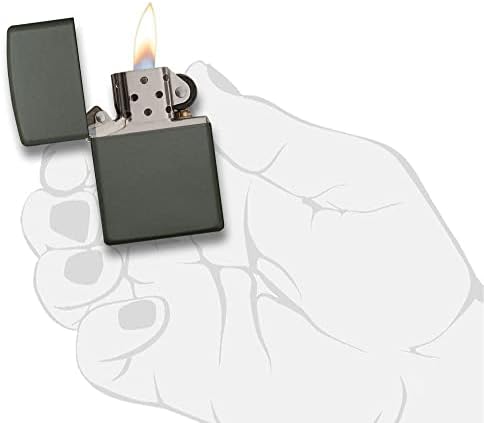 Zippo Lighter – Personalized Custom Message Engraved Windproof Classic Pocket Lighter Black Matte