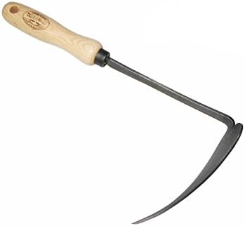 DeWit Korean Right Hand Hoe - Versatile Ho-Mi Garden Tool with Tempered Boron Steel Blade & Ash Hardwood Handle (12" Total Length, 0.65lbs)