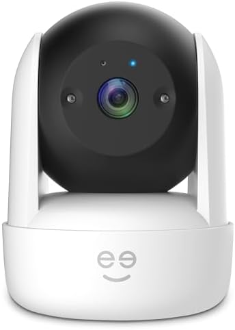 Geeni Orbit 3MP Smart PTZ Security Camera – 2K HD Indoor Security Camera with Auto-Follow Motion Tracking, Pan, Tilt, & Digital Zoom