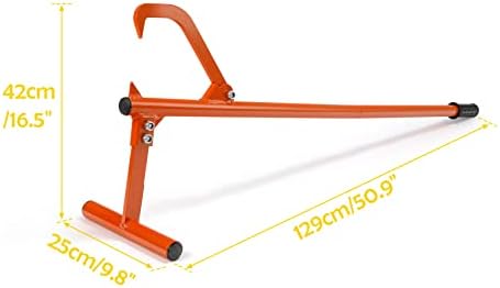 PIRIPARA 50.9" Timberjack Log Lifter, Adjustable Log Roller Cant Hook, Heavy Duty Steel Log Jack, Logging Tools for Rolling and Raising Up The Logs