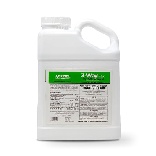Agrisel 3 Way Max Weed Killer, Eliminate 50+ Weeds, Pet Safe, 128 Ounces | Safe on Grass, Weed Spray, Low Odor, Easy Mixing