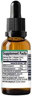 Vimergy Liquid Vitamin B12 Brain Function, 2500 mcg, Organic, 30 Servings | Brain Body Nourish*, Supports Oxygen and energy to the Brain*, Methylcobalamin & Adenosylcobalamin, Vegan, Non-GMO